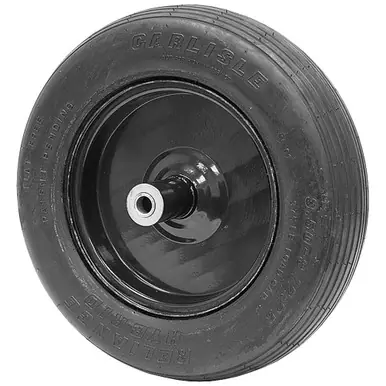 Limited Offer 14.5"x3.2" Carlstar Flat Free Wheelbarrow 39A2 LR Black Wall Tire 483791