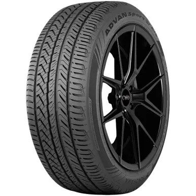 Trusted Brand 285/40R19 Yokohama Advan Sport EV A/S 107Y XL Black Wall Tire 110140564
