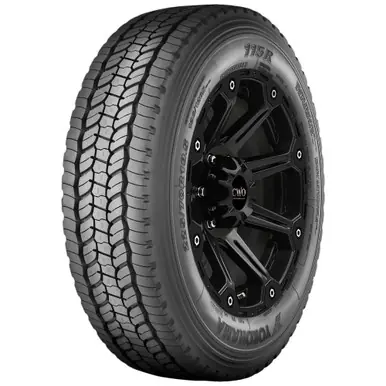 Deal 225/70R19.5 Yokohama 115R 128N Load Range G Black Wall Tire 120111501