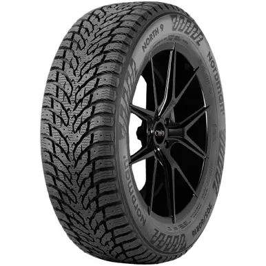 Handmade 225/45R18 Nokian Nordman North 9 95T XL Black Wall Tire T433428