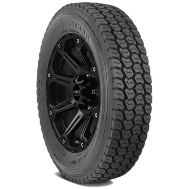 Crafted 225/70R19.5 Dynatrac DT320 128M LRG Black Wall Tire 97863