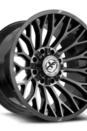 XF Off-Road XF-237 8x165.1/8x170 20x10 -24 Gloss Black & Brushed Double Dark Tint Seasonal Sale