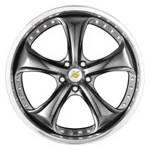New Arrival Work Wheels VS-KF 5x120 18x9.5-11 Brilliant Silver Black O Disk FULL REVERSE