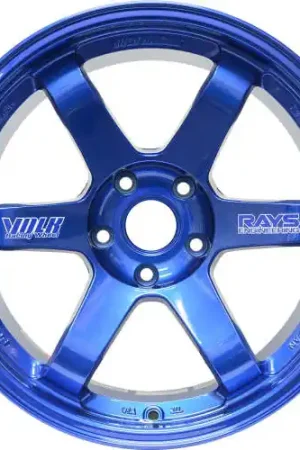 Crafted Volk Racing TE37SL 5x120 19x10.5 +22 HYPER BLUE