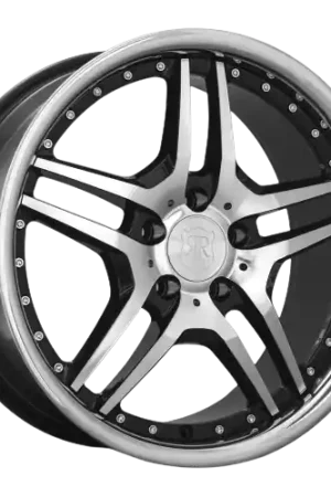 Certified MRR RW2 5x120 18x9  +25 Black Chrome Lip