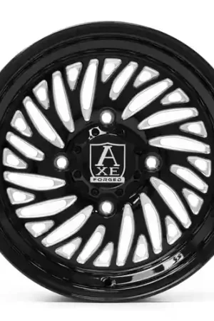 Bargain Axe AF10 UTV (right) 5x114 15X7 13 GLOSS BLACK MILLED