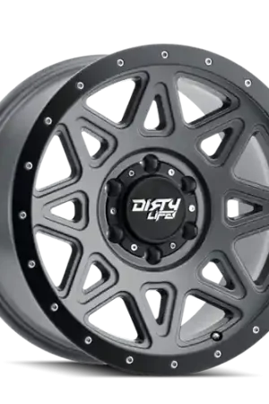 Dirty Life Theory 9305 6x139.7 18x9+0 Matte Gunmetal W/Matte Black Lip Secure Checkout