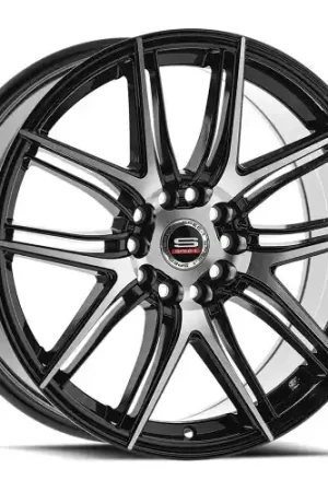 Spec-1 SP-56 5x100/5x114.3 17x7.5 +42 Gloss Black & Machined Fresh Stock