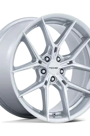 Niche 1PC NC279 PRODIGY 5 5X112 19x8.5 +42 SILVER WITH MACHINED FACE Limited Offer