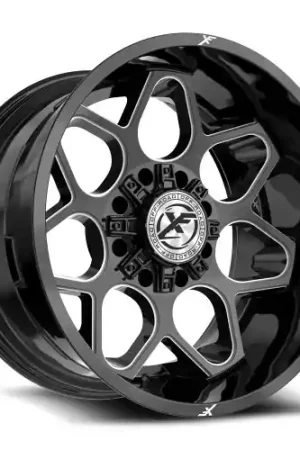 XF Off-Road XF-233 8x165.1/8x170 20x10 -12 Gloss Black & Milled Premium