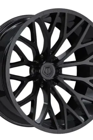 Money Back Guarantee TIS 566B 6x139.7 26x12 -44 Gloss Black & Painted lip logo