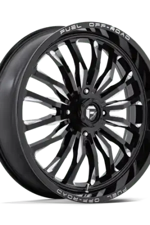 Fuel UTV D821 ARC UTV 4X156 24X7 +13 GLOSS BLACK MILLED Top Pick