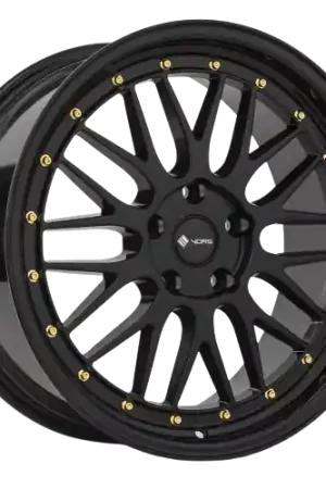 Popular Vors VR8 5x114.3 18x9  +35 All Black Gold Rivet