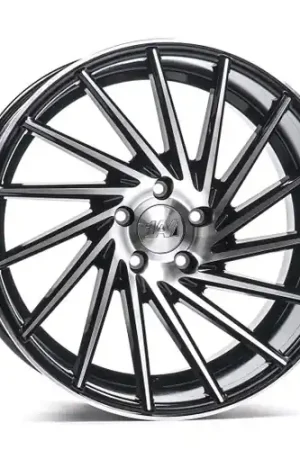 Bulk Order Axe ZX1 5x112 19X8.5+40 BLACK AND POLISHED FACE