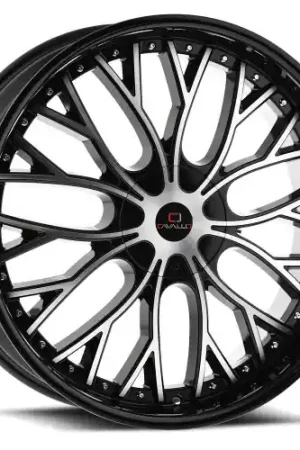 Secure Checkout Cavallo CLV-33 5x114.3/5x120 18x8 +35 Gloss Black & Machined