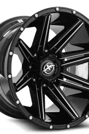 XF Off-Road XF-220 5x127/5x139.7 22x12 -44 Gloss Black & Milled Exclusive