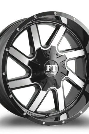 Today Only FULL THROTTLE FT1 6x135 22x12-44 BLACK / MACHINED