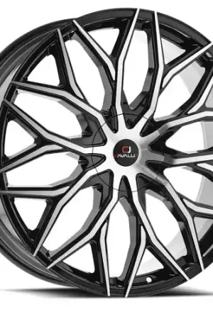 Cavallo CLV-37 5x115/5x120 24x9 +18 Gloss Black & Machined Clearance