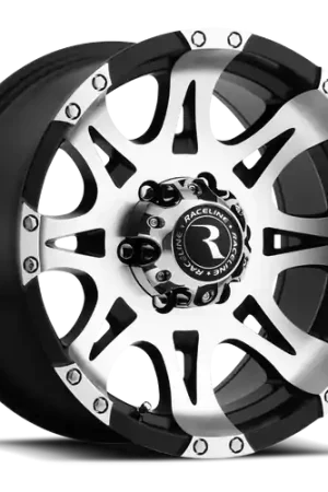 Direct From Factory Raceline 982 Raptor 8x165.1 18x9 +20 Black with Machined Accents