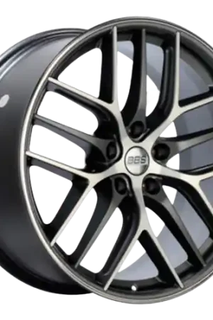 Certified BBS CC-R 5x112 20x9.5+42 Graphite w/ Diamond Cut Face