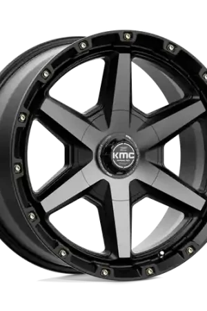 New Arrival KMC KM101 TEMPO 6X135/6X139.7 20X9 +18 SATIN BLACK WITH GRAY TINT