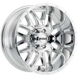 Worldwide Shipping Ultra 203C Hunter 6X135 18x9 +18 Chrome Plated