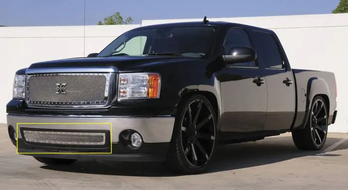 Trending GMC Sierra T-Rex X-Metal Series Studded Bumper Grille - Polished Stainless Steel - 6722050