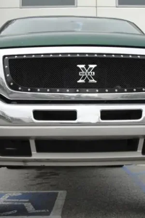 Shop Now GMC Sierra T-Rex X-Metal Series Studded Main Grille - All Black - 6712001