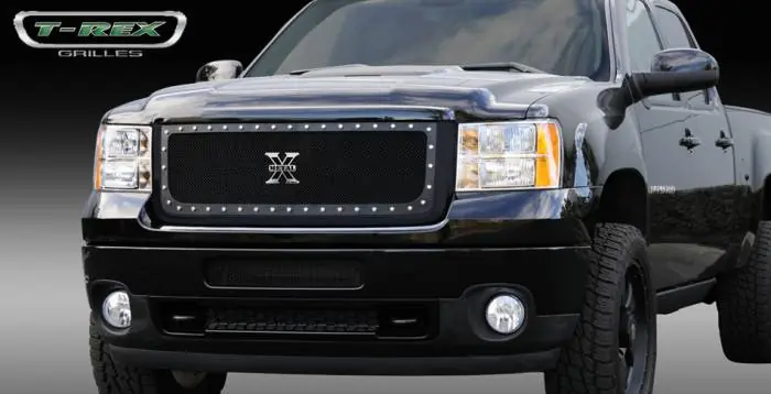In Demand GMC Sierra T-Rex X-Metal Series Studded Main Grille - All Black - 6712091