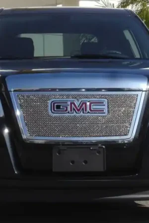 Next Day Delivery GMC Terrain T-Rex Upper Class Polished Stainless Mesh Grille with Formed Mesh - Overlay with Logo Opening - 54153