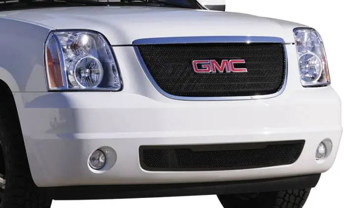 GMC Yukon T-Rex Sport Series Formed Mesh Grille - All Black Powdercoat with Logo Opening - 46172 Best Choice