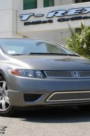 Budget Honda Civic 2DR T-Rex Upper Class Polished Stainless Mesh Grille - 54736