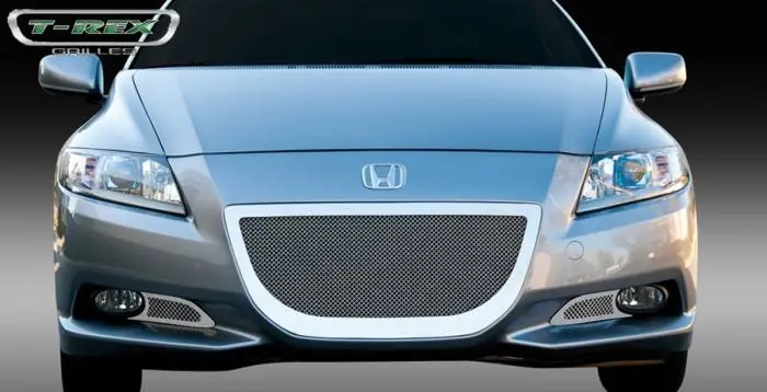 Honda CR-Z T-Rex Upper Class Polished Stainless Bumper Mesh Grille with Formed Mesh Center - 3PC - 55704 Crafted