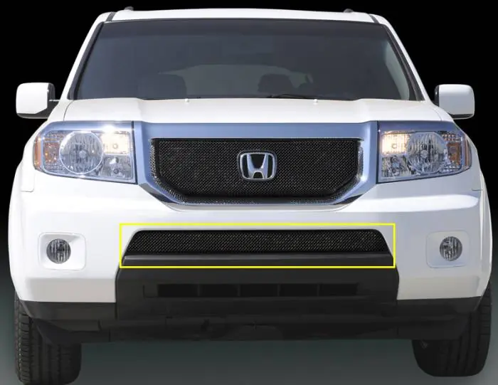 Honda Pilot T-Rex Sport Series Formed Mesh Grille - All Black Powdercoat with Logo Opening - 46705 Best Choice