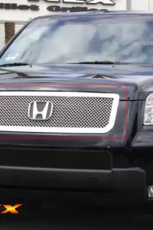 Best Choice Honda Pilot T-Rex Upper Class Polished Stainless Mesh Grille - 54709