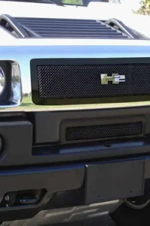 Worldwide Shipping Hummer H2 T-Rex Upper Class Mesh Grille - All Black - 51295