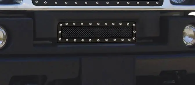 Hummer H2 T-Rex X-Metal Series Studded Bumper Grille - All Black - 6722901 Must Have