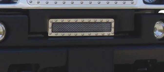 Hummer H2 T-Rex X-Metal Series Studded Bumper Grille - Polished Stainless Steel - 6722900 Place Order