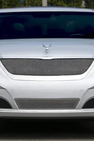 Flash Sale Hyundai Equus T-Rex Upper Class Polished Stainless Mesh Grille with Formed Mesh Center - 54496