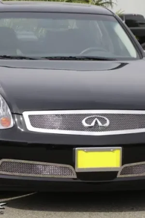 Wholesale Infiniti G35 4DR T-Rex Upper Class Polished Stainless Mesh Grille - 54799