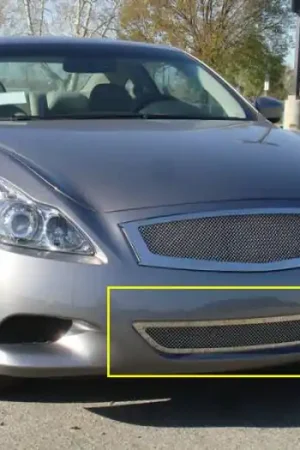 Infiniti G37 T-Rex Upper Class Polished Stainless Bumper Mesh Grille - 1PC - 55810 Fast Shipping