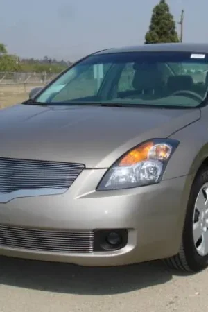 Same Day Shipping Nissan Altima T-Rex Billet Grille Insert with Stainless Steel Lower Moulding - Polished - 20763