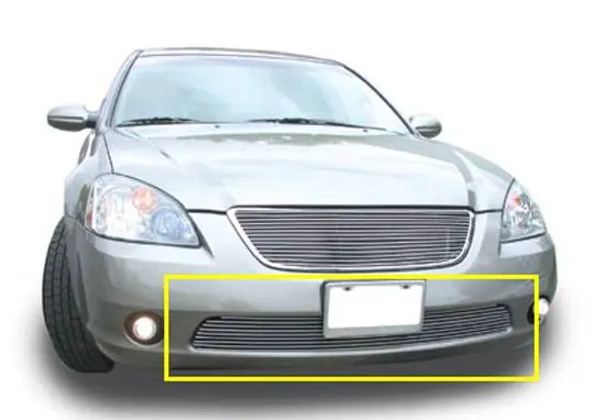 Grab Now Nissan Altima T-Rex Bumper Billet Grille Insert - 9 Bars - 25742
