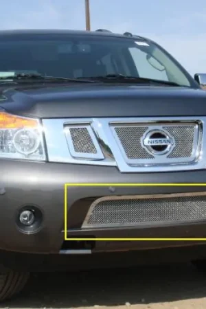 Nissan Armada T-Rex Upper Class Polished Stainless Bumper Mesh Grille - 55782 Professional Grade