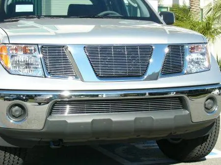 Best Choice Nissan Frontier T-Rex Billet Grille Overlay - Bolt On - No Logo Opening - 3PC - 21760