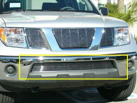 Popular Nissan Frontier T-Rex Bumper Billet Grille - 9 Bars - 25789