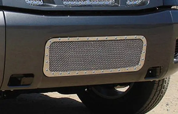 Nissan Titan T-Rex X-Metal Series Studded Bumper Grille - Polished Stainless Steel - 6727800 Markdown