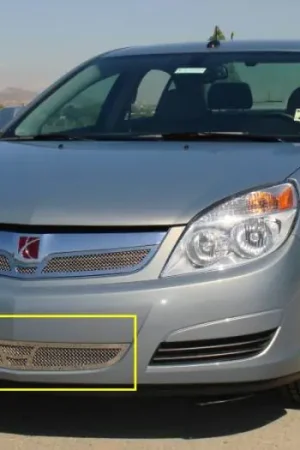 Final Sale Saturn Aura T-Rex Upper Class Polished Stainless Bumper Mesh Grille - 55807