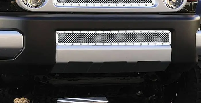 Direct From Manufacturer Toyota FJ Cruiser T-Rex X-Metal Series Studded Bumper Grille - Polished Stainless Steel - 6729320