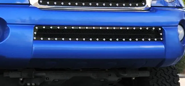 Weekend Sale Toyota Tacoma T-Rex X-Metal Series Studded Bumper Grille - All Black - 6728951